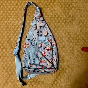 Vera Bradley brand new new used sling backpack.  Nautical pattern
